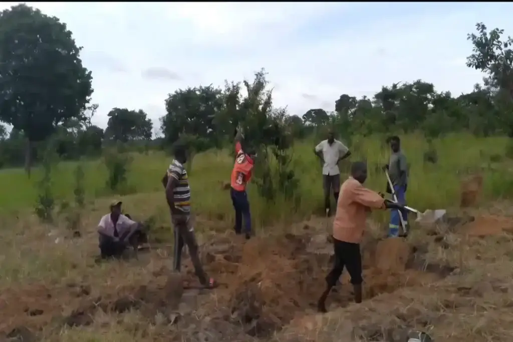 Baustelle der Bernd-Faßbender-Schule in Kalivingi